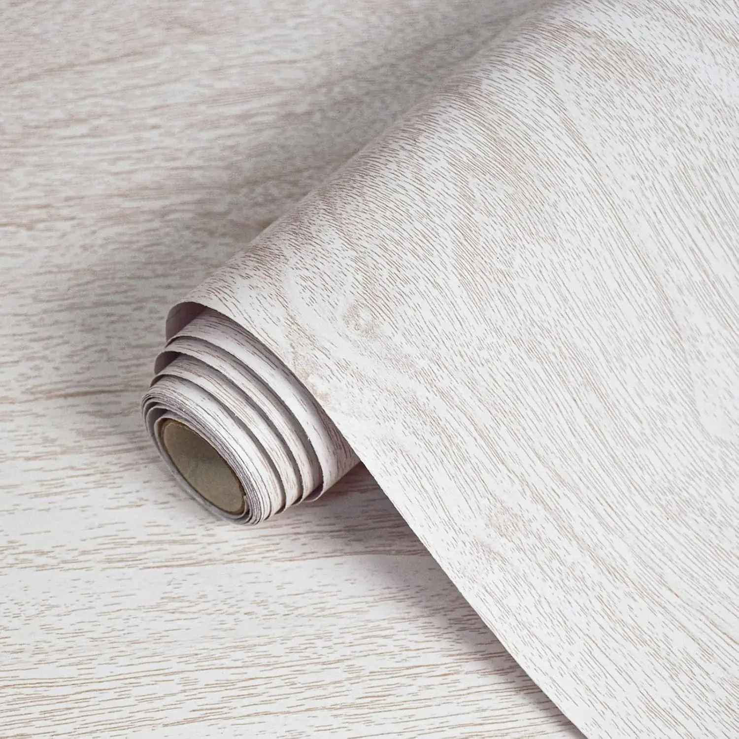 White Wood Contact Paper for Cabinets and Drawers Wood Grain Peel and Stick Wallpaper for Furniture Table Shelf Liner Self-Adhesive Wallpaper Vinyl Waterproof Easy to Install/Clean 18inW 197inL