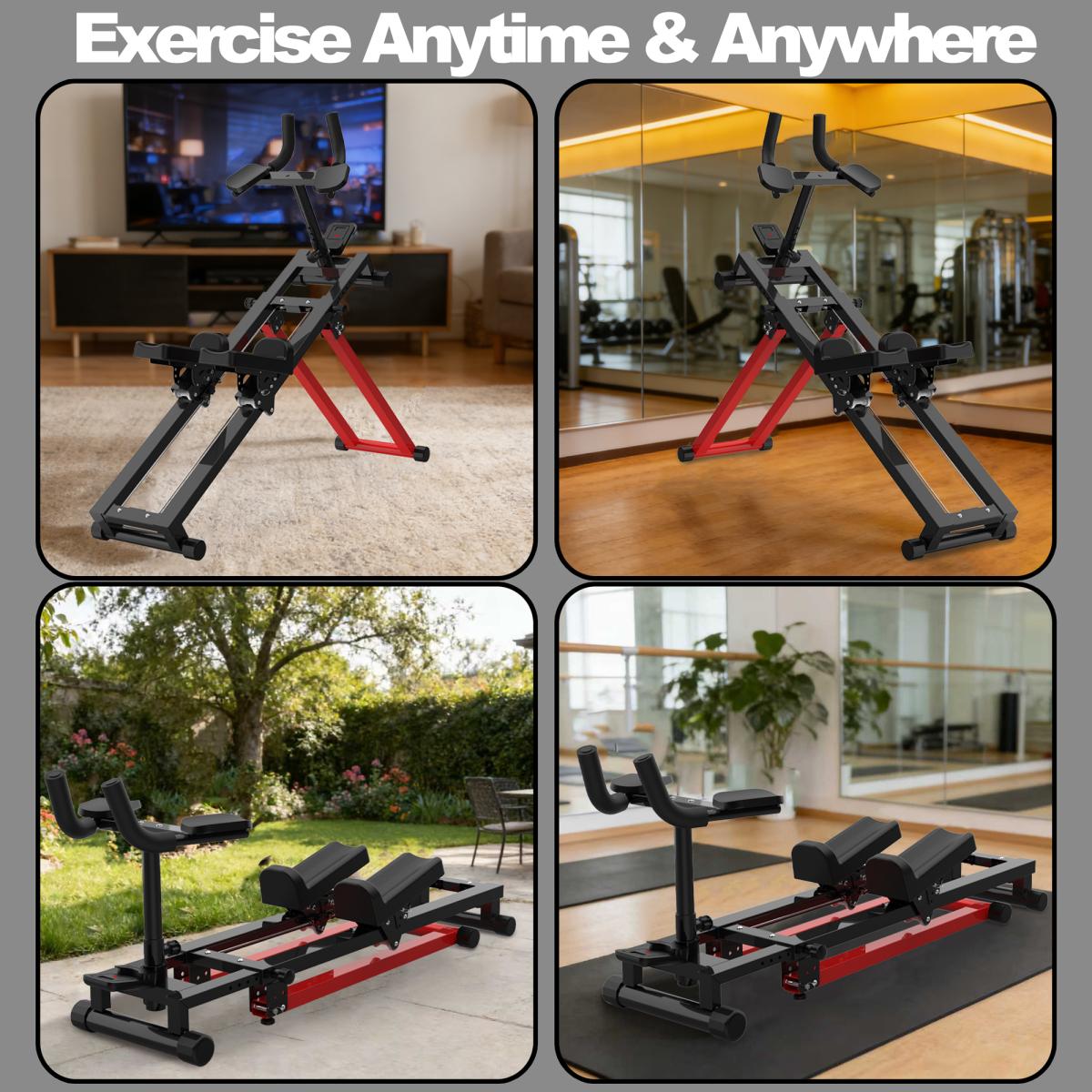 3-in-1 Spine Twist Stretcher & Stair Stepper & Waist Trainer, Adjustable Back Stretcher Machine for Lower Back Exercise, Core Activation & Full-Body Workout