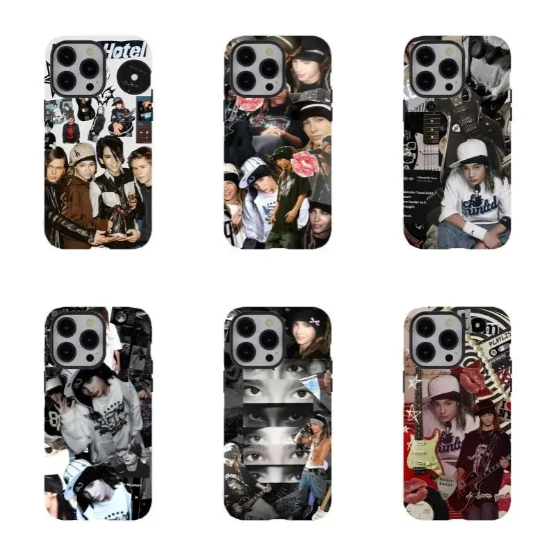 Aesthetic T0mKaulitz-TH Poster Glossy Phone Case For IPhone 17-11, Pro Max, Pro Plus, and Samsung S26-23 Safety Two-In-One Case Protection Safety Case