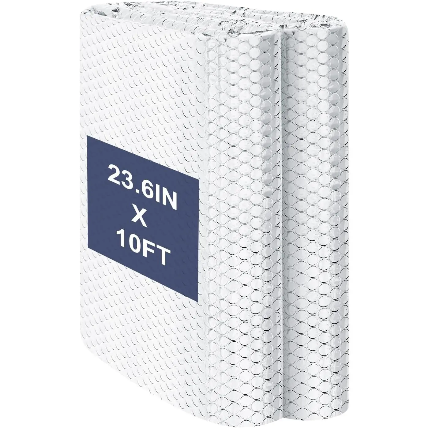 Double Reflective Bubble Foil Insulation , 23.6 in X 10 FT  Foil Thermal Insulation  Barrier for Window, Garage Door, RV, Roof