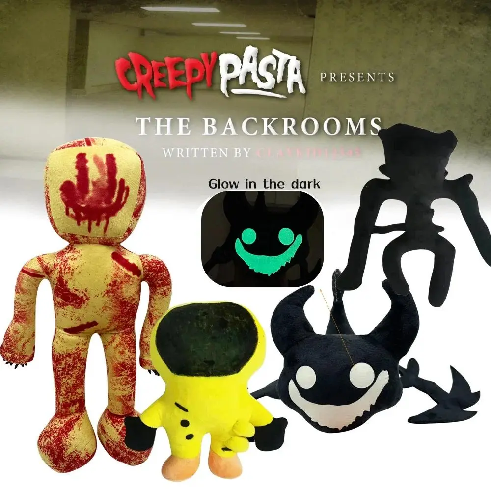 Cartoon Backrooms Anime Plush Toy Halloween Horror Plushie Dolls Plush Toys Children Birthday Gifts