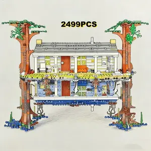 New 2499 Pieces Hot Movie Building Blocks, Stranger Things House Model, Kids Assembly Brick Toy Gift, Fun Educational Playset