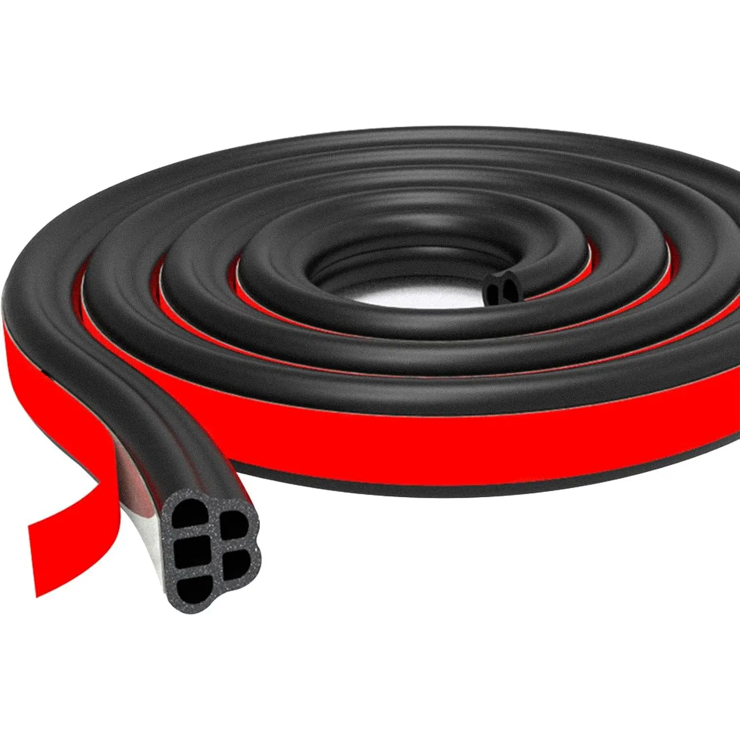 Door Seal Strip, Automotive Weather Stripping, 32.8Ft Rubber Double Layer  Weather Stripping,   Accessories Self Adhesive Soundproof Sealing Strip for  Door Window