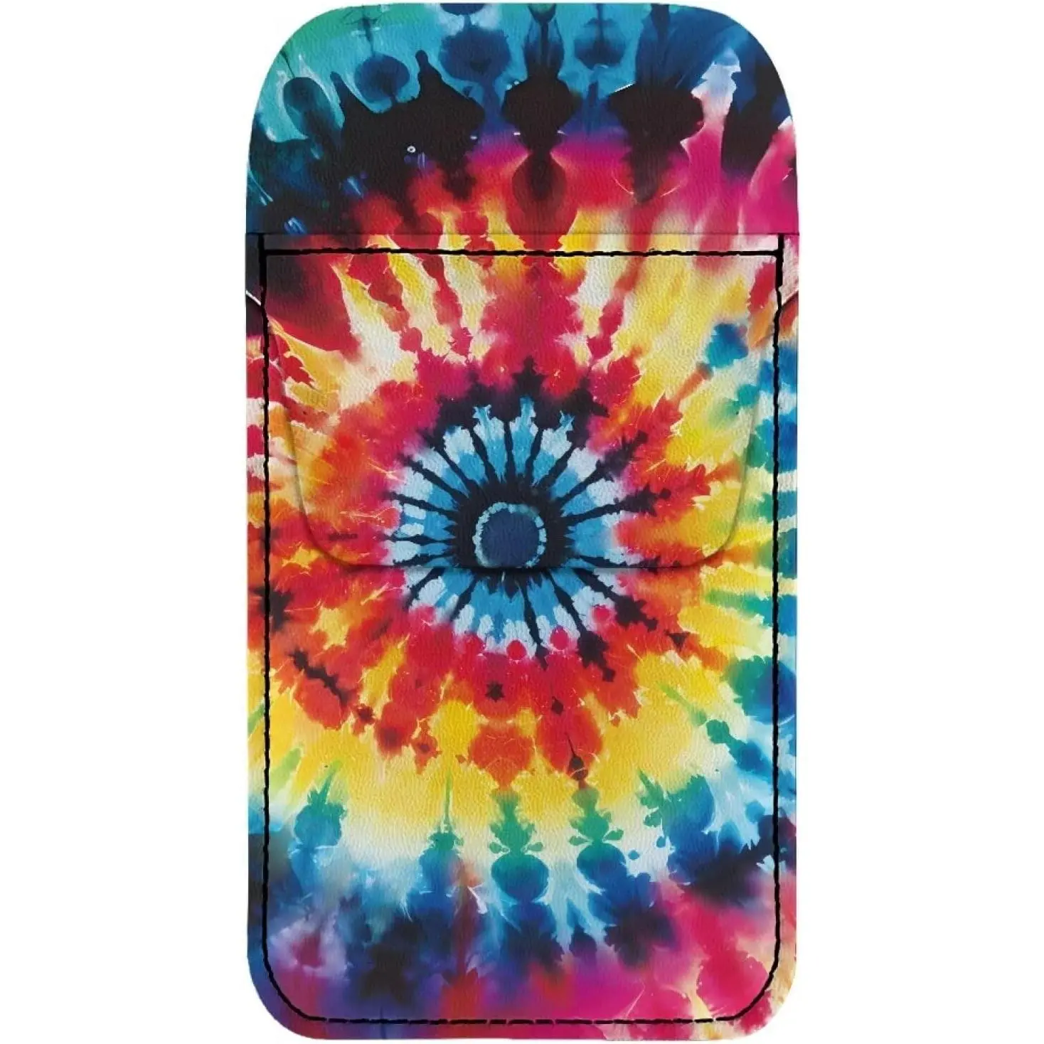 Tie Dye Pocket Protector,Leather Pencil Pouch Pen Pocket Holder for Men Shirt Lab Coats Pants,Pocket Organizer Pouch for Men Women