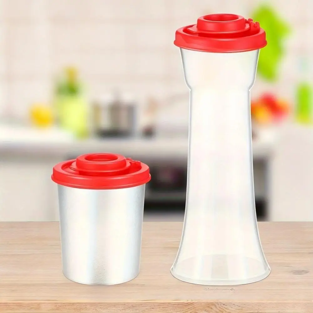 Sturdy 4-Pack Plastic Spice Shakers Set - Wide-Mouth, Stackable, Transparent, Lightweight Canisters with Adjustable Lids, Reusable Multi-Purpose Powder Dispensers for Salt, Pepper, Spices, Ideal for Kitchen Cooking, Grilling, Containers