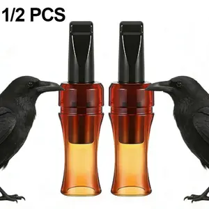 1/2 Count Crow Caller Whistle – Raven Portable Crow Luring Whistle, Realistic Sound Imitation for Attracting Crows, Durable Outdoor Hunting Birdwatching Accessory Suitable for Beginners and Professionals an Ideal Gift for Nature Lovers and Beginners