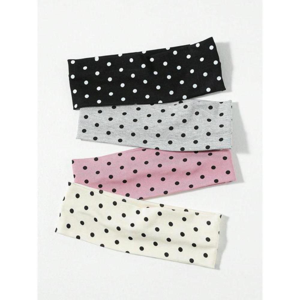 Polka Dot Pattern Hair Band Casual Simple Hair Accessories for Women & Girls Minimalist Headwear Suitable for Thick Hair