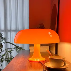 LED Mushroom Ambient Light, 3-Color Romantic Art Desk Lamp, Adjustable Desk Lighting, USB Powered, Bright Glow, Modern Design, Button Control, Rechargeable Battery