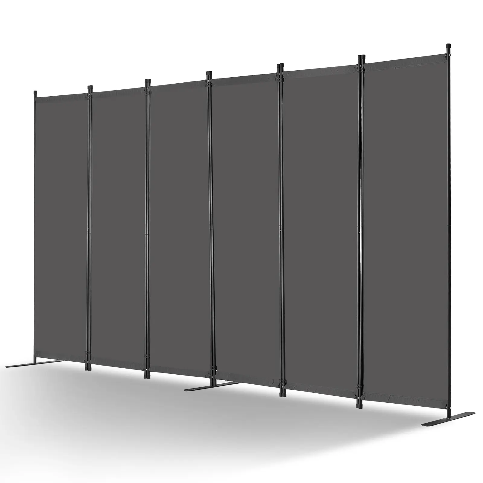 【DealsForYouDays】VEVOR Room Divider, 6 Panel Room Divider, Folding Privacy Screen and Portable Partition Divider for Room Separation, Freestanding Room Partitions for Office, Bedroom, Study, Grey