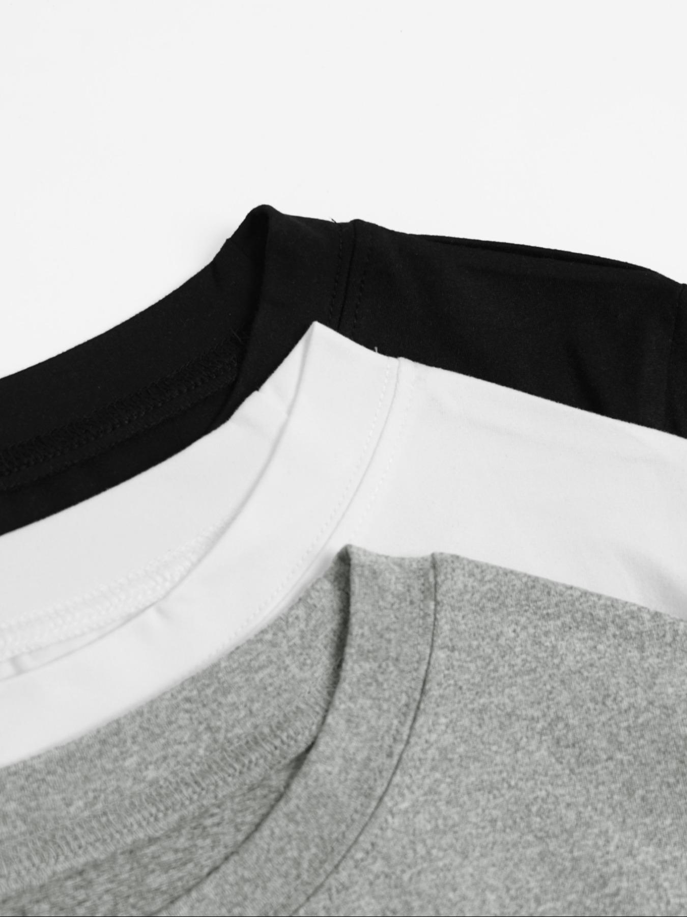 3pcs women's casual fashion slim fit small bow Butterfly print details simple solid color pleated pullover shirt women's round neck short sleeved three piece T-shirt