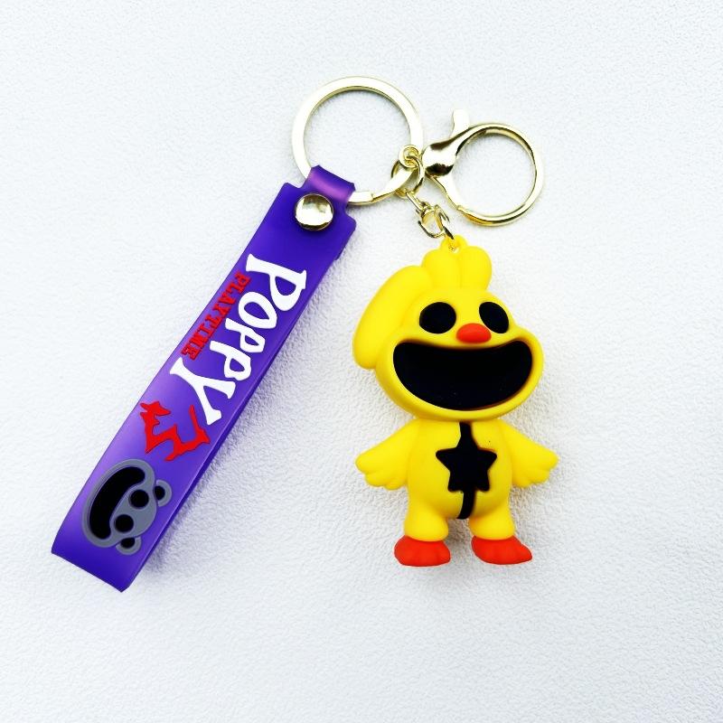 New Cross-Border Smiling Animals Poppy Keychain Smiling Critters Peripheral Pendant Cartoon Doll