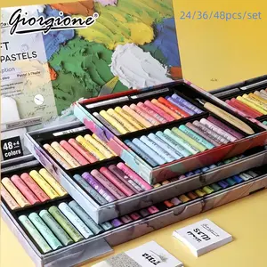 Oil Pastel Crayons, 12/24/36/48 Bright Colors, Multifunctional Brushes for Crafts, Sketching, Coloring, Ideal for Students and Artists