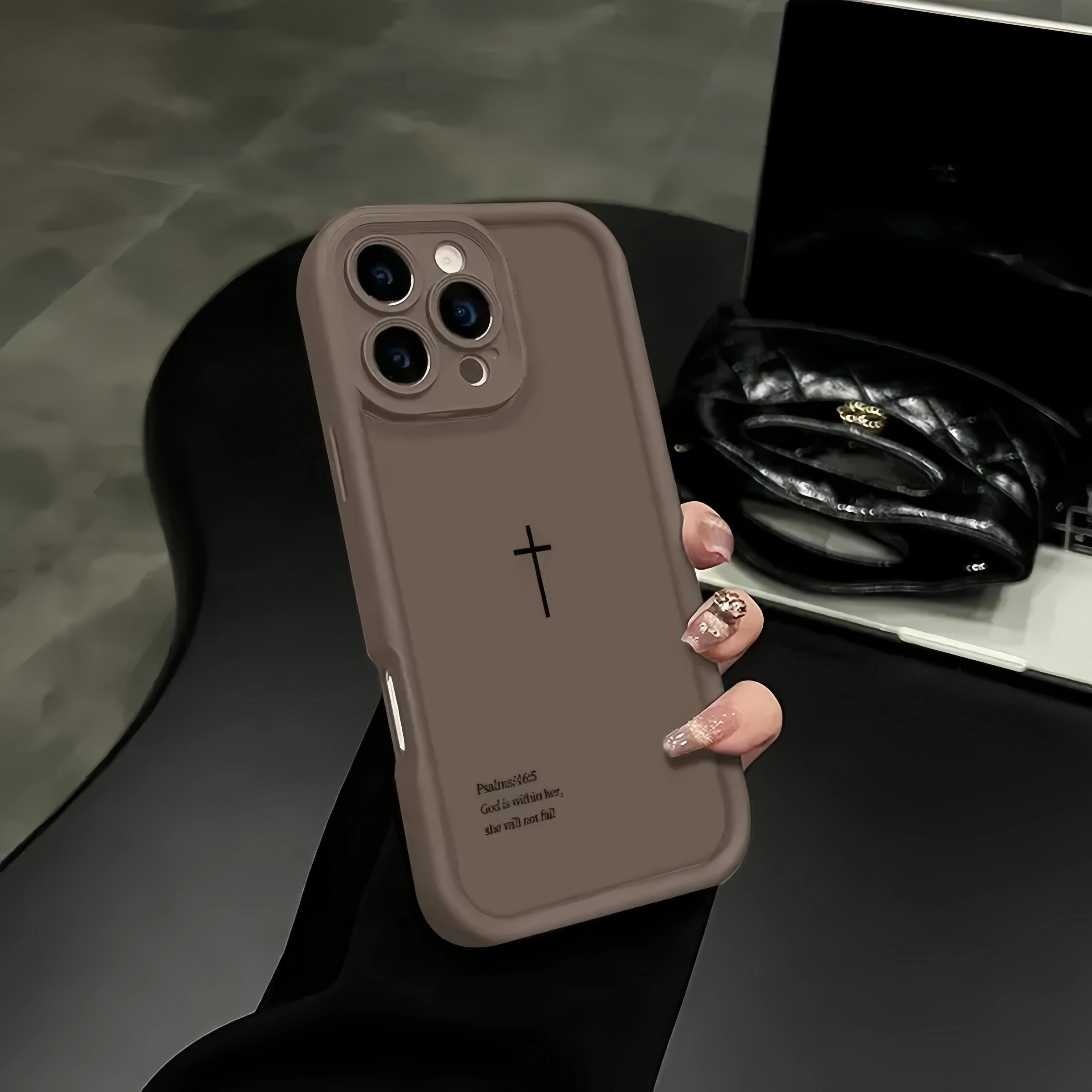 Biblical Cross Phone Case for iPhone 17 Pro Max 16 Pro Max 15 Pro 14 13 12 11 Sleek Shockproof Lightweight Cover with Protection Protective iphone 15 pro max case iphone 13 case drop-proof phone case Cellphone Smartphone