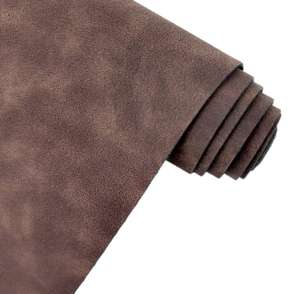 Soft Durable Artificial Suede Fabric Roll 12x54 Inches, Synthetic Leather Faux Suede for Clothing, Shoes, Sewing Crafts, DIY Supplies