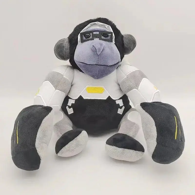 22cm Overwatch Winston Soft Plush Doll, 1-Piece Unisex Toy for Kids Fans, Birthday Christmas Gift, Cosplay Prop & Room Decoration