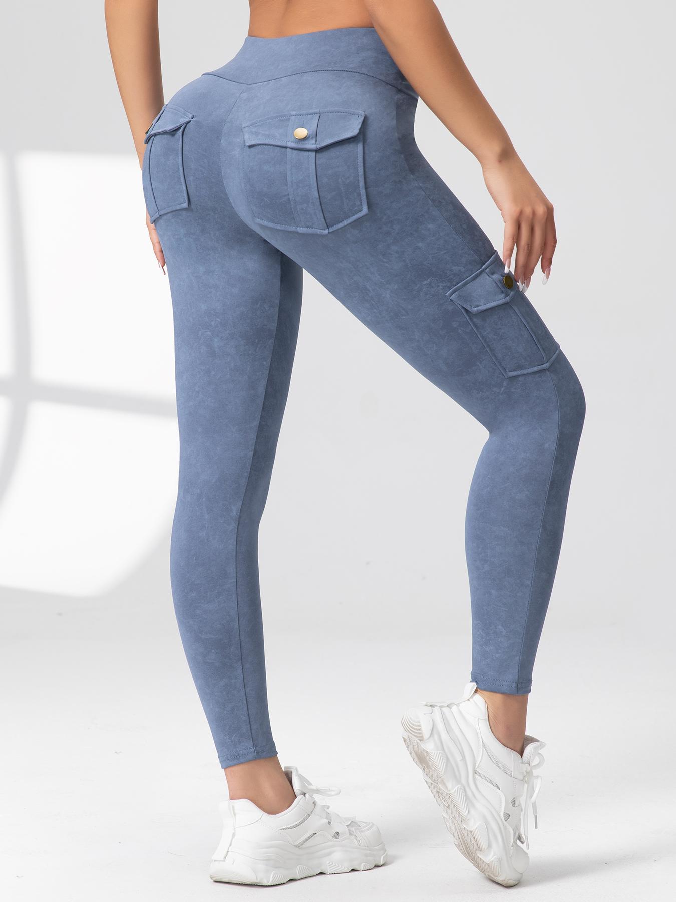 High Waist Yoga Pants for Women with Pockets, Tummy Control Compression Leggings, High Waisted Leggings, 4-Way Stretch Activewear for Gym & Daily Use, Fitness Pants