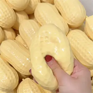 HOT 1 pcs Peanut Stress Ball Crunchy Squeeze Ball Squishy Toy Buttery-Soft Feel Fidget Toy ASMR Sensory Anti Stress Toys@-@--