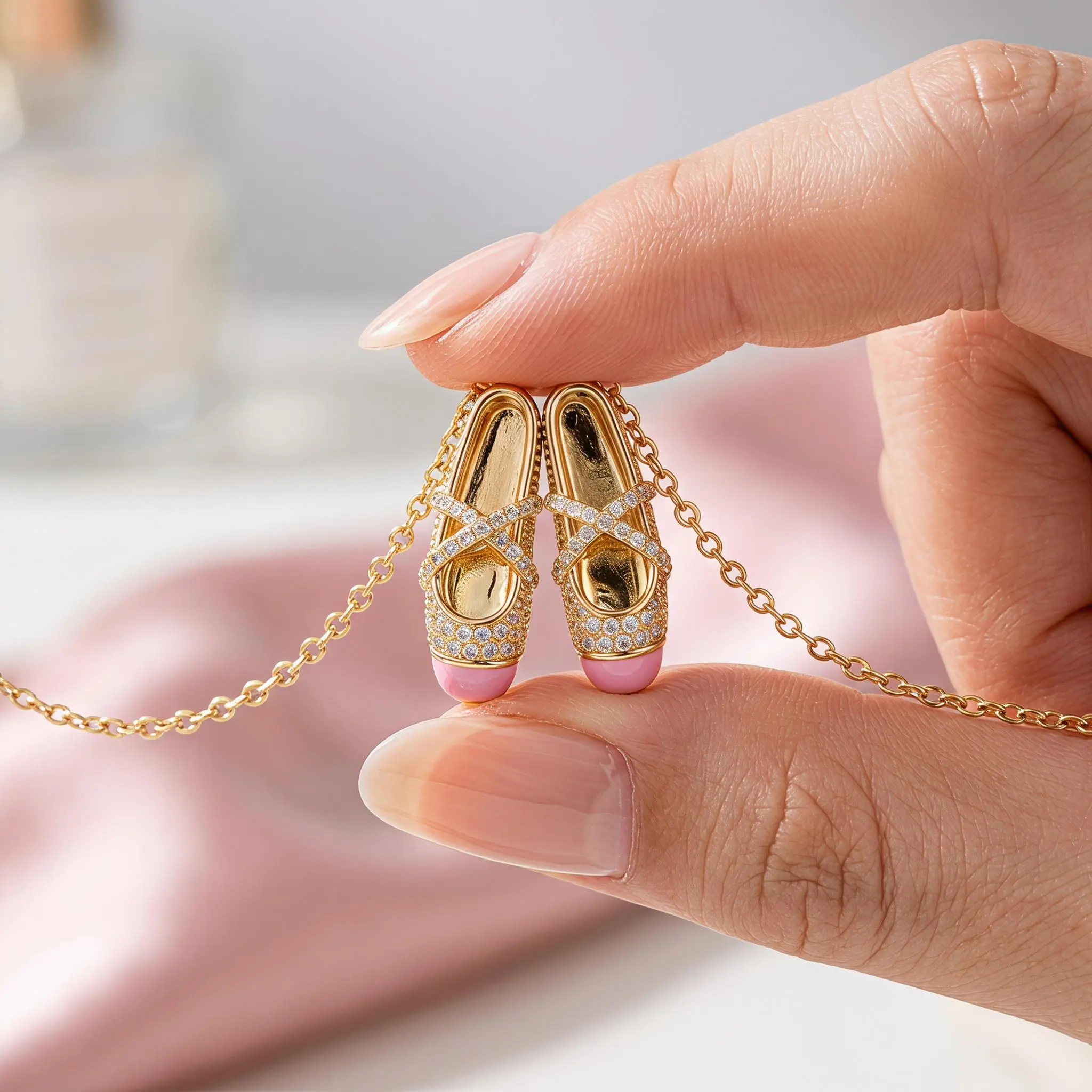 Rhinestone Collarbone Necklace for Dancers, Adjustable Chain Length Costume Jewelry - Daily Wear, Anniversary & Birthday Gift, Note: Choking Hazard Small Parts, Dance Events, Elegant, Female, Lightweight And Comfortable, Ballet, Everyday Wear, 45Cm