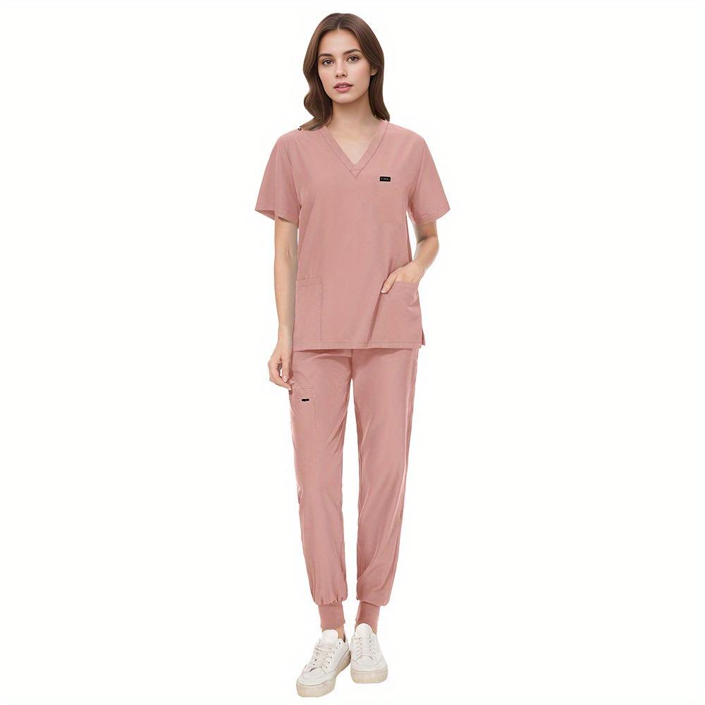 Uniforms Woman Scrub Set Nurse Beauty Salon Workwear Clinical Scrubs Top + Pant Spa Doctor Nursing Tunic Suit