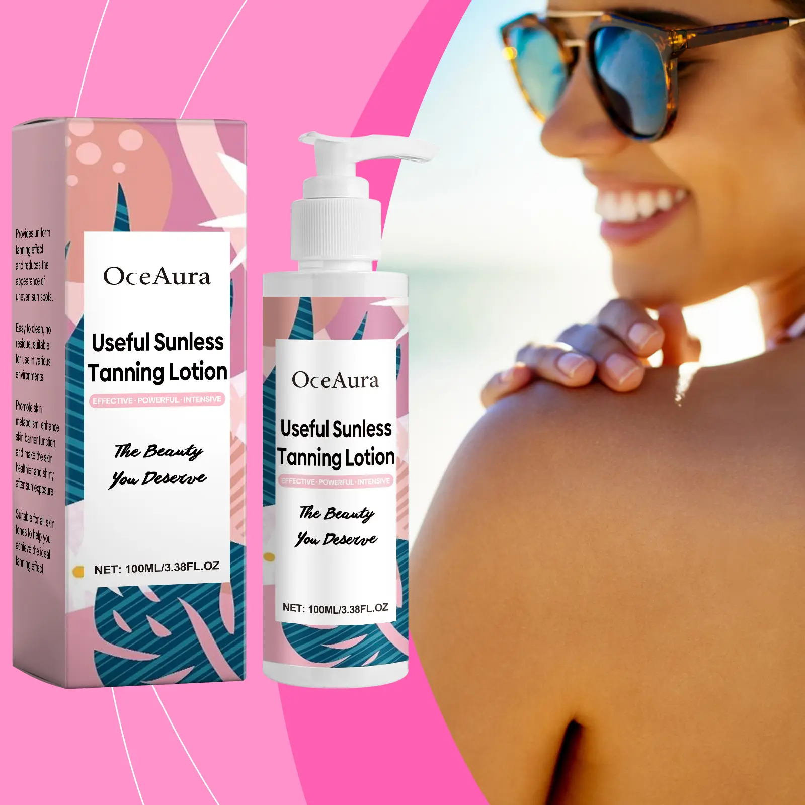 Summer Gentle Self-Tanning Body Lotion with Coconut Oil - Refreshing, Hydrating Skincare for Sun-Kissed Bronze Complexion Moisture Hydrate Moisturizing cream skin