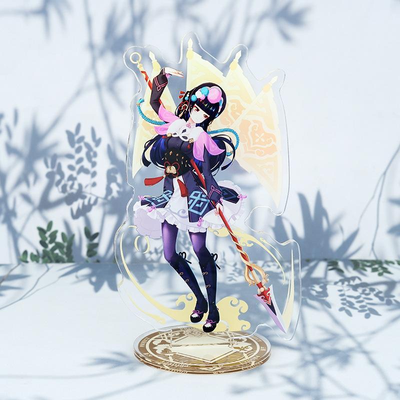 Game Impact New Stand Figure Acrylic Yelan Chevreuse Navia Xiao Cosplay Model Plate Desk Decor Fans Friend Gift