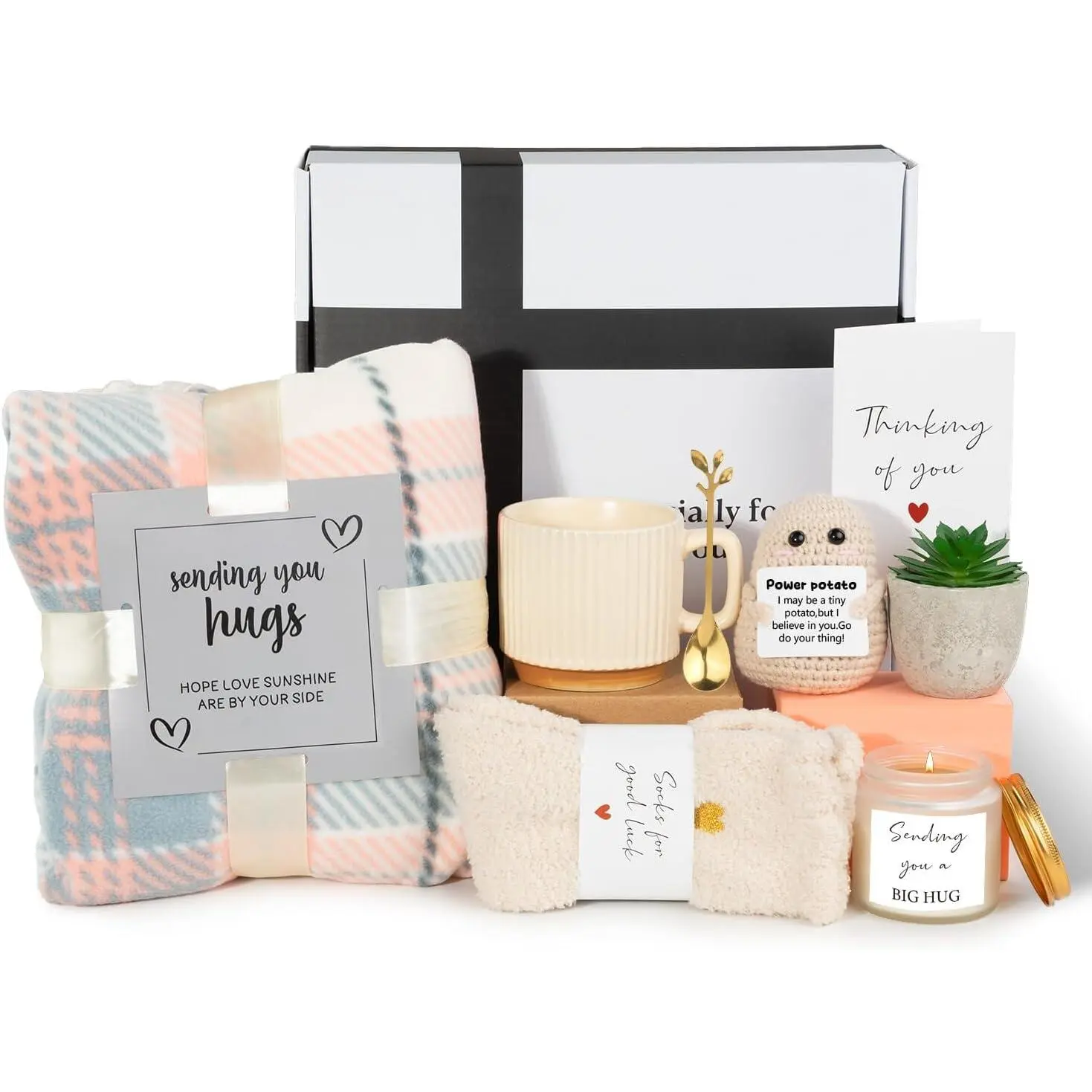 Birthday Gifts for Mom Grandma Wife Sister  Her- 10 count Self Care Gifts for Women,Get Well Soon  Baskets for Women, Get Well Care Package for Woman, Thinking of You  Box