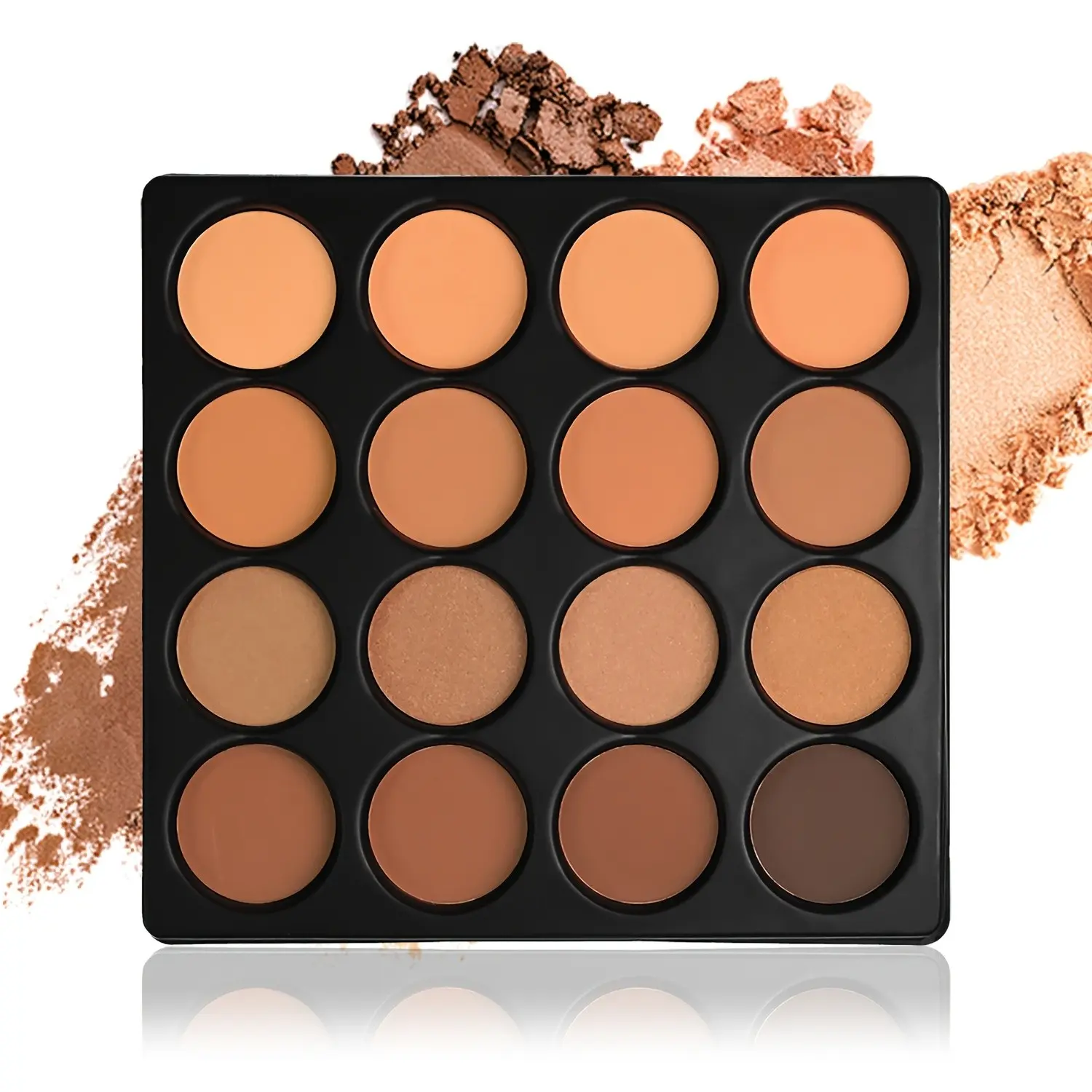16 Color Matte Contour Palette,Face Makeup Palette Full Coverage Waterproof Long-Lasting, Fine Texture, Suitable for All Skin Tones