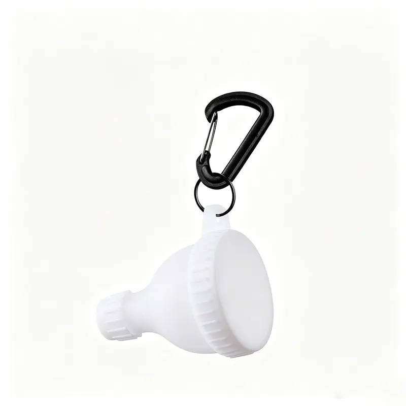 💪1-Pack Refillable Protein Powder Pods｜50ml Supplement Containers with Mini Funnel, Keychain & Carabiner for Gym, Camping, Hiking