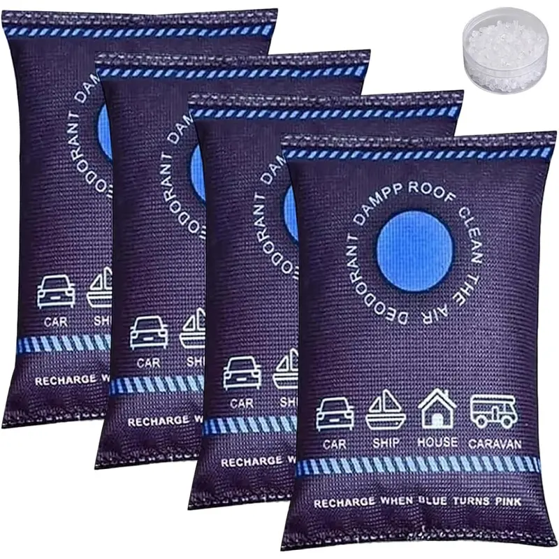 Reusable Dehumidifier Bags for Car Closet Home Absorber 4 Pack 200g