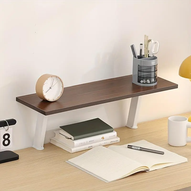 Floating desktop bookshelf, no drilling or installation required, desktop layered storage rack, multifunctional height-adjustable storage rack for children and students tier shoe dish sink dry rack