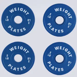 5LB x 4 Rubber Bumper Plates Set for Home Gym 🔥 Perfect Add-On for Barbell Workouts!