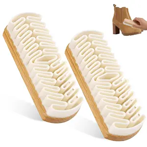 2PCS Suede Brush Shoes Cleaner, Eliminates Stains, Removes Spots, Restores Nap, Cleaner for Leather Suede Shoe, Handbags, Jackets, Boots, Furniture