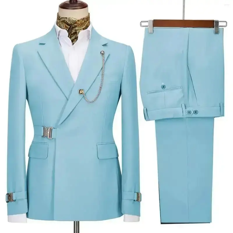 Slim Fit Tuxedo one/Two-Piece Set Men's Suits Blazer Pants for Men 2025  Italian Design Notched Lapel Party Wedding Slim Fit Costume Homme 2 Piece Clothing