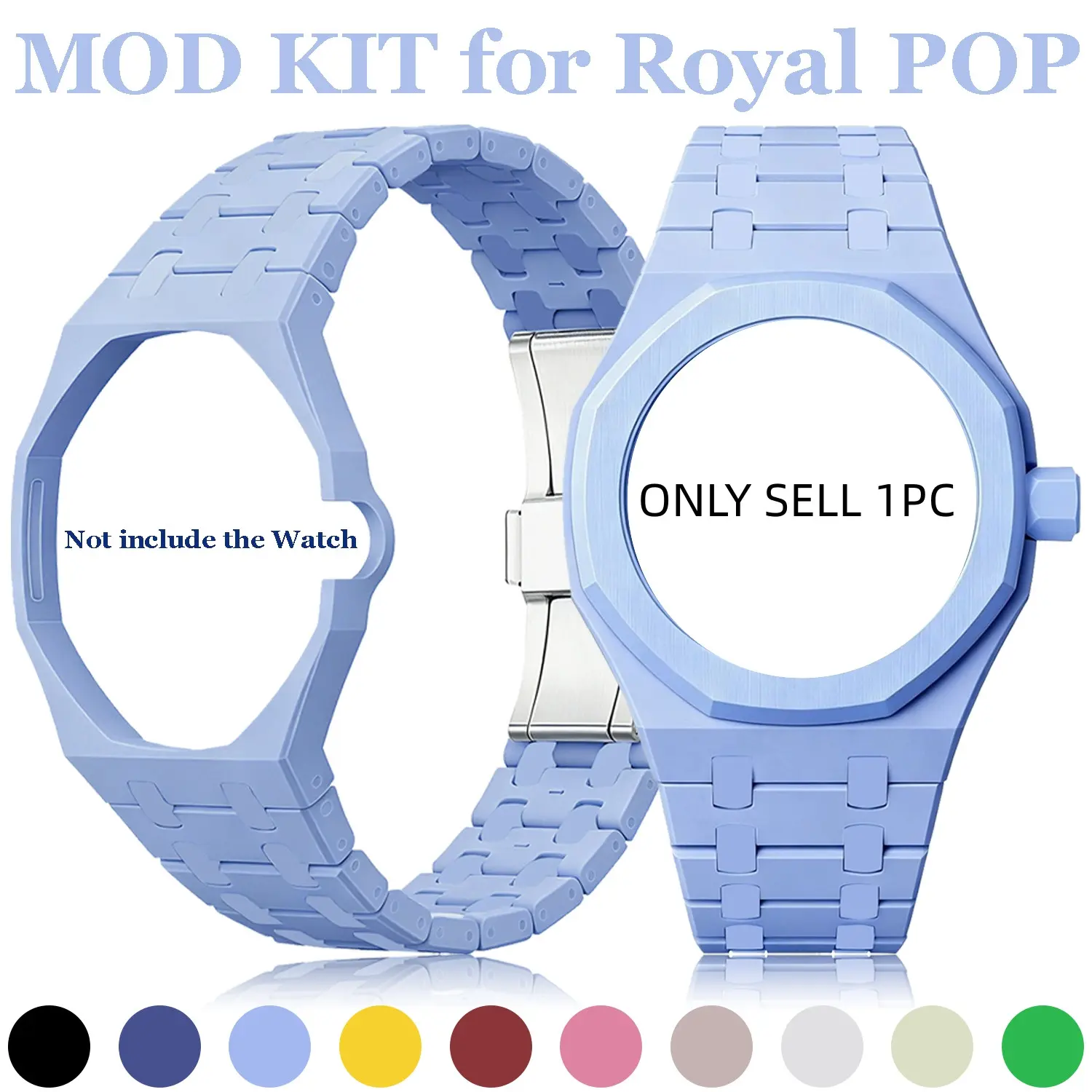 Strap for Swatch x AP Royal Pop Pocket Watch Changer to Wristwatch Band Modification Kit, Wristband Strap & Case