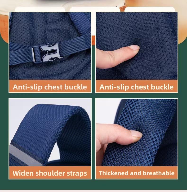 2026 New Model Elementary School Backpack for Grades One to Six, Lightweight, Pressure-Reducing, Durable, Multi-Layered, Breathable Children's Backpack