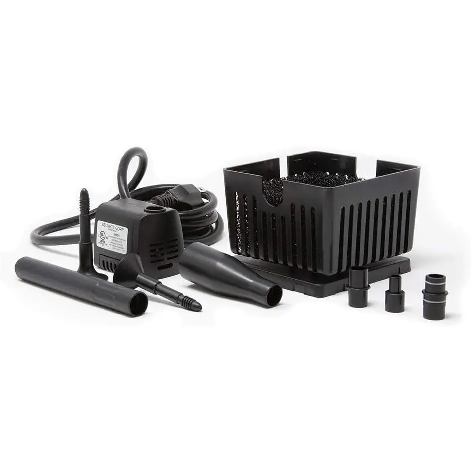 Corporation CGFK60 7207210 120 GPH 5 Watt Container Fountain Pump Kit for Patio Ponds, Container Fountains, Indoor and Outdoor Fountains, Black