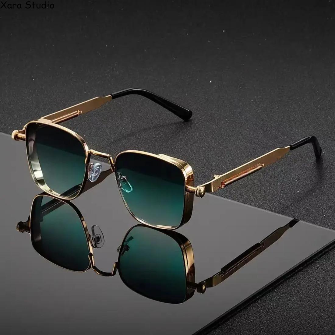 2026 Trendy Polarized Sunglasses for Men – Premium Metal Frame with UV Protection & Anti-Glare Lenses, Stylish Punk Fashion Eyewear for Driving, Outdoor, Travel & Daily Wear – Durable, Comfortable & High-Quality Shades