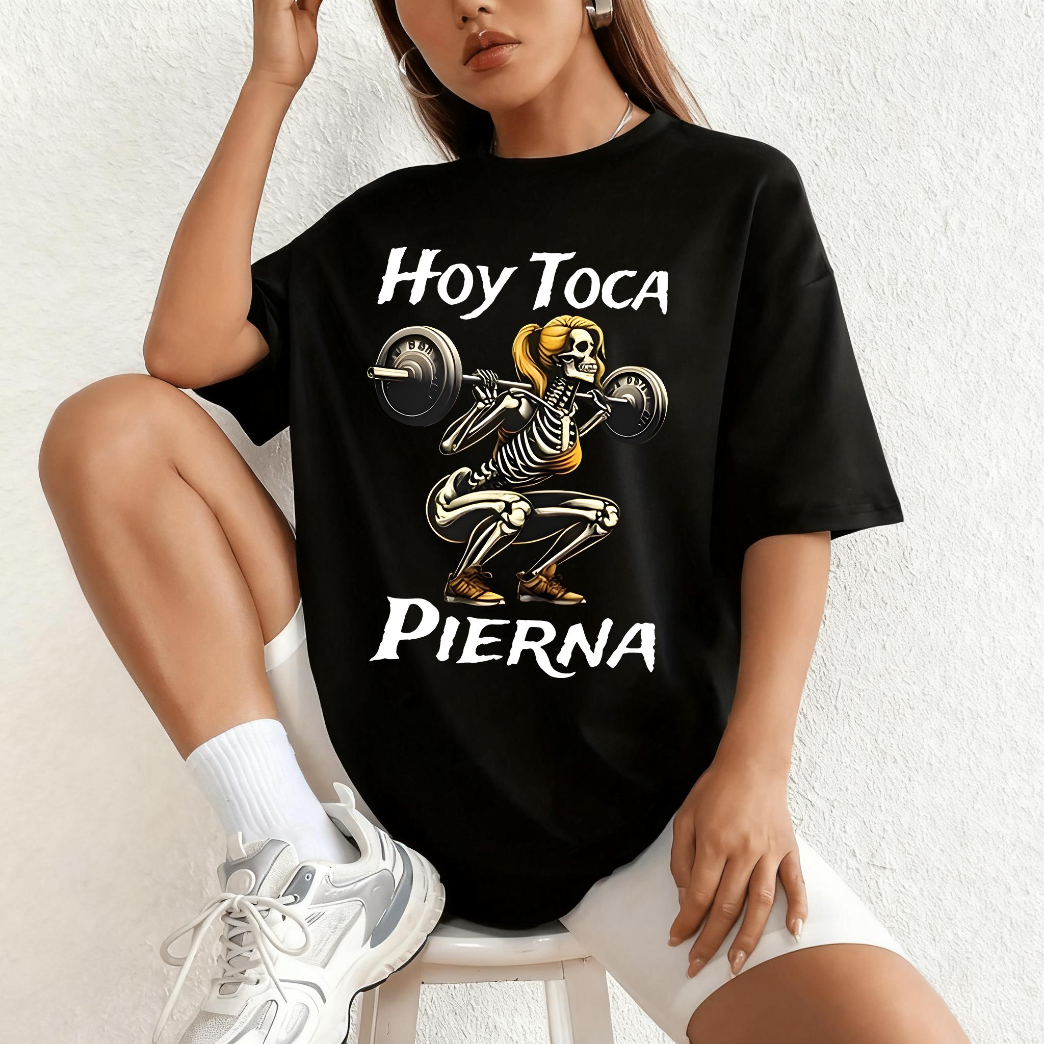 Women S Black Cotton Graphic Tee With Skeleton Weightlifting Print Loose Fit Round Neck Short Sleeve Casual Summer Shirt For Gym Humor Attire