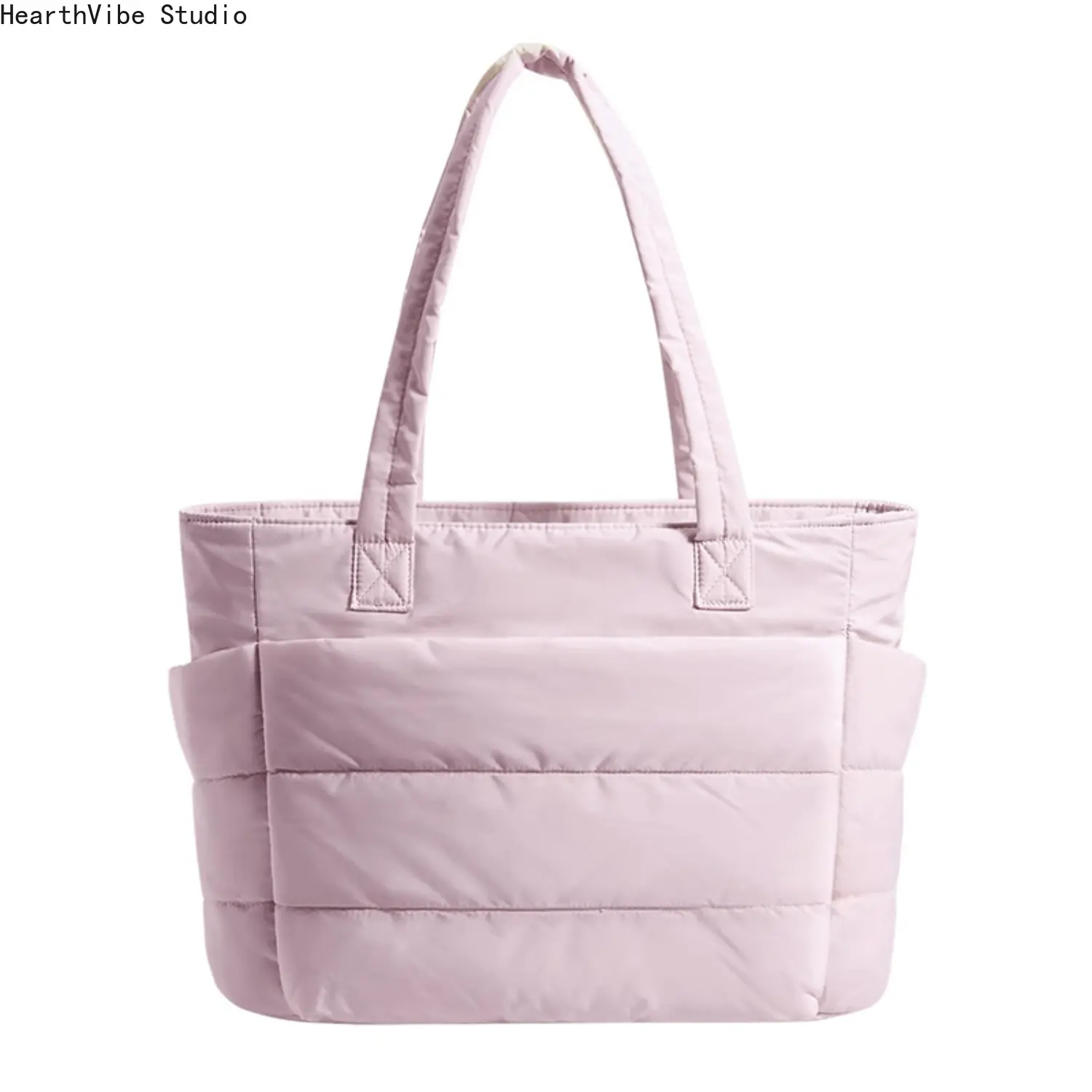 2026 NEW Puffy Bubble 3 Sizes Tote Bag for Women Commute Laptop Gym Bag Tote Bag, Lightweight Versatile Tote with Multiple Compartments for Travel & Work Organize Zipper Closure Durable Quilted Travel Bag tiktokshopbacktoschool