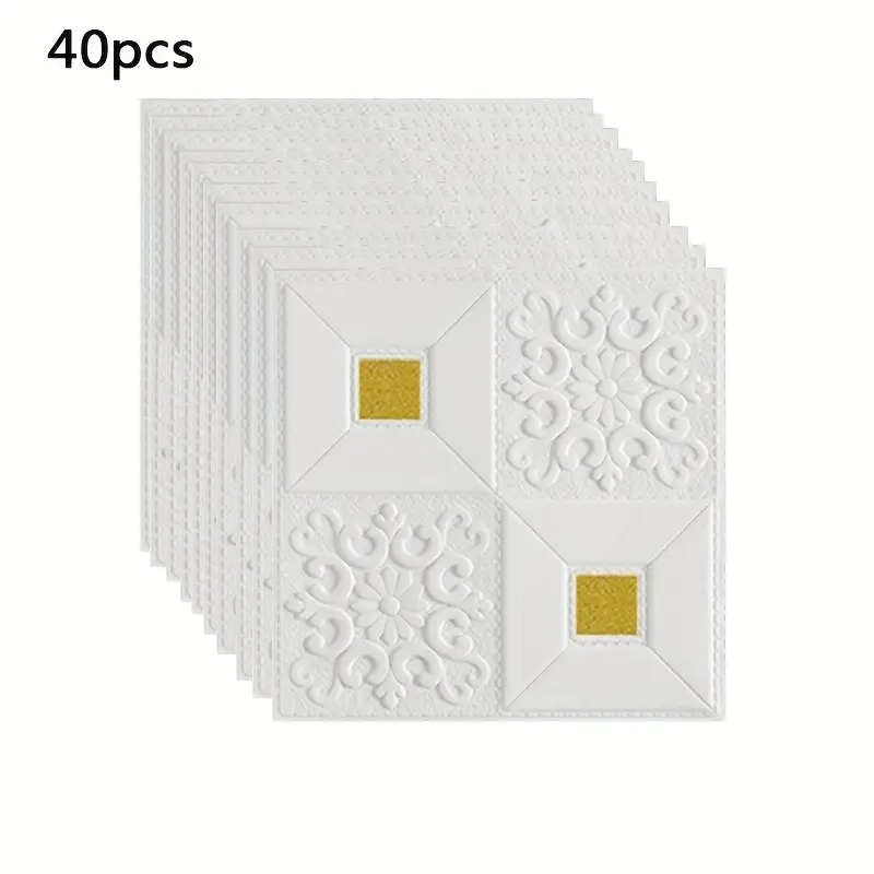 40pcs Self-Adhesive Ceiling Wallpaper, Waterproof and Easy to Clean, Ideal for Bedroom, Living Room, Dining Room, Background Wall