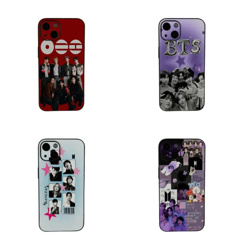 K-Pop B-t-s Phone Case | Fanart Inspired Cover | 7 Member Idol Fan Gift | Compatible with iPhone 12,13,14,15,16,17&Samsung Galaxy S22-26 Perfect Birthday Gift for Friends