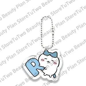 Kawaii Anime Hachiware Letter Acrylic Keychain Decor Cartoon Jewelry Cute Bag Pendant Keyring Accessories Friends Birthday Gifts