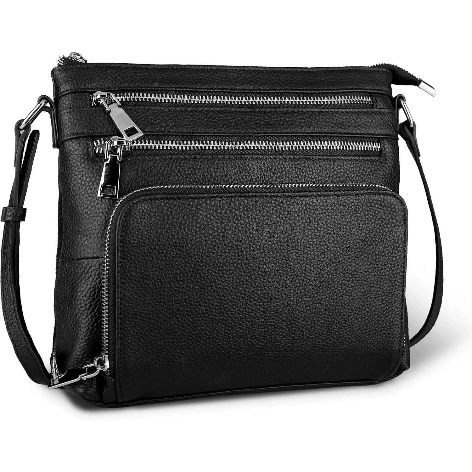 Crossbody Bags for Women, Anti-  Purse with  in RFID Wallet for Travel | Real Leather, Purse with  in Wallet, RFID Blocking Card Slots, Crossbody Bag with Wallet, Multi Pockets, Anti Pocket Bag