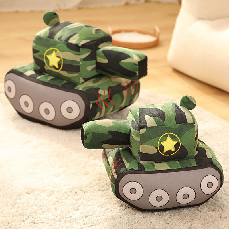 New  creative Tank Car Plush Dolls Simulation Peluche Toys Novelty Plush Toys Stuffed Soft Pillow   Birthday Gift For Boys Kids