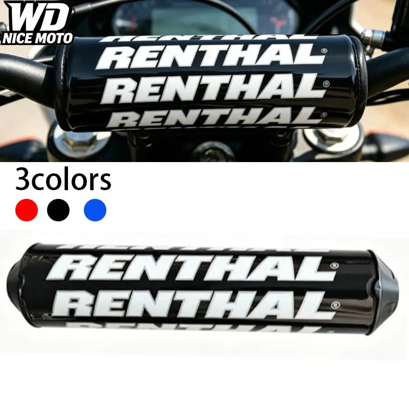 WD NICE MOTO 25cm Handlebar Pads, Renthal 7/8" Crossbar, Compatible with Honda, Ktm, Yamaha, Kawasaki, Atv, Dirt Motorcycle, Motorcycle Parts