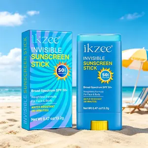Ikzee Invisible Sunscreen Stick 13.2g, Portable Full-Body Refreshing Sunscreen Cream, Lightweight & Easy-To-Carry SPF Protection