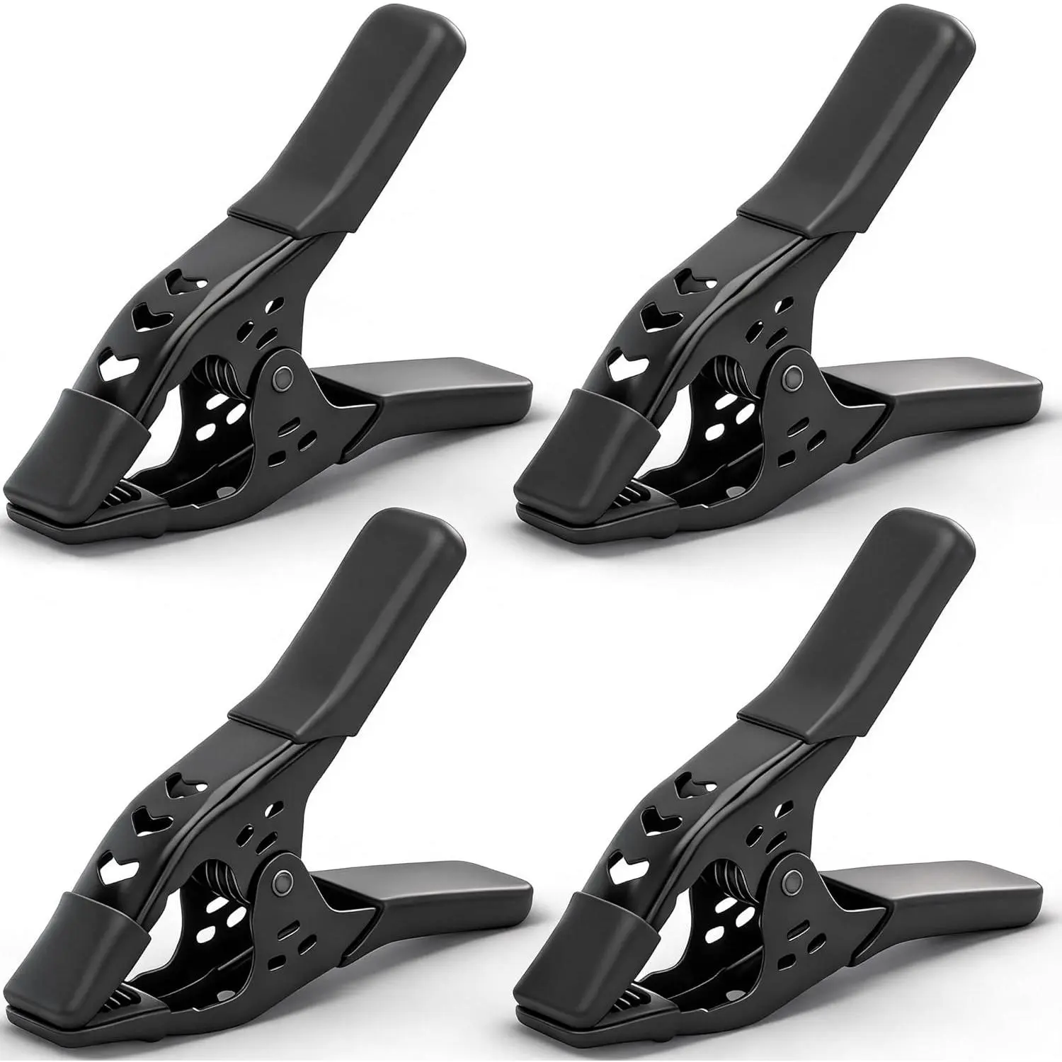 4-Piece 6 inch Heavy Duty Metal Spring Clamps: Spring Metal Clamps  Woodworking, 2.5"-inch Jaw Opening, Heavy Duty Clips  Pool Cover Backdrop Stand Clamp