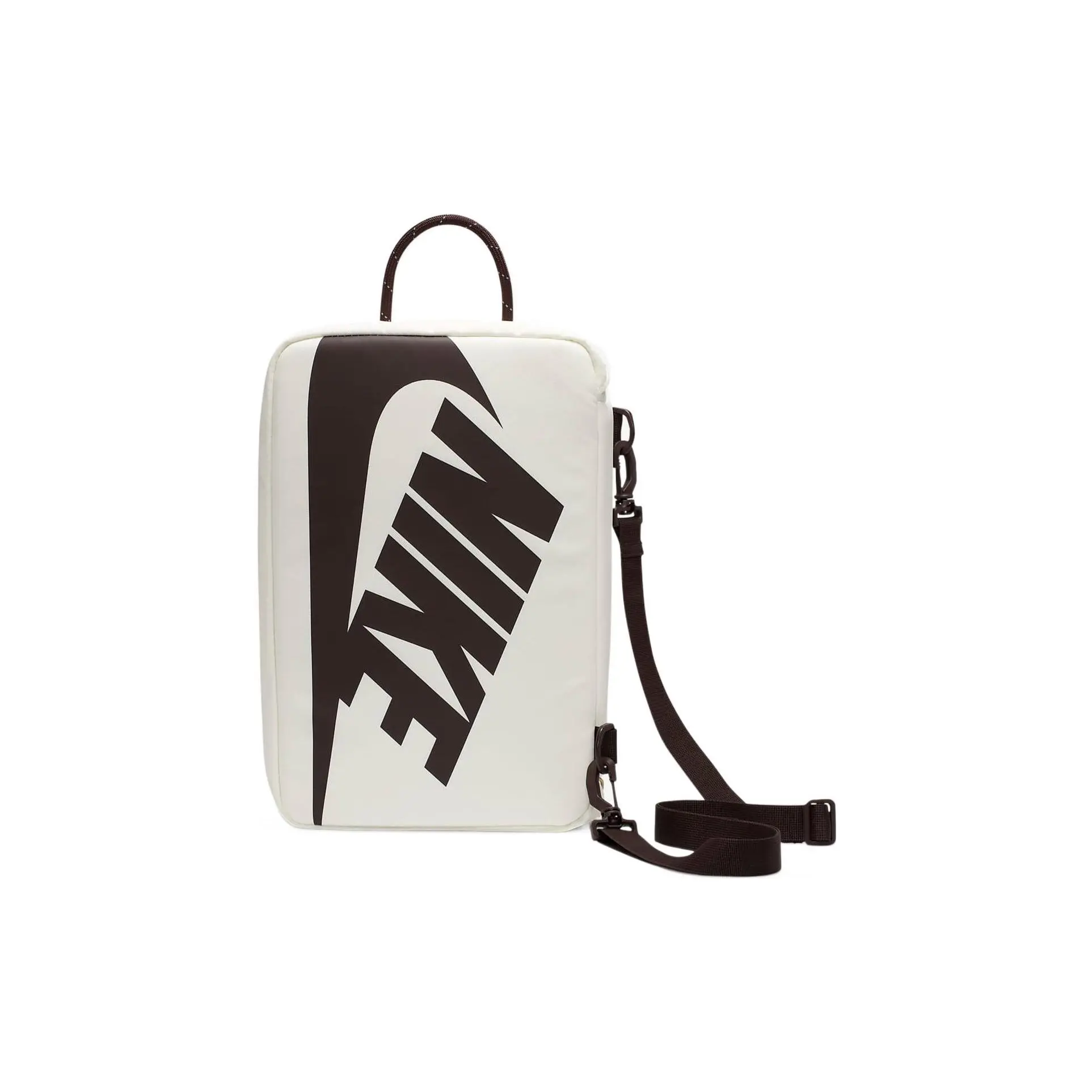 Nike Training Rope Handle Zipper Closure Fabric Shoebox Bag – Unisex Sporty Style in Black