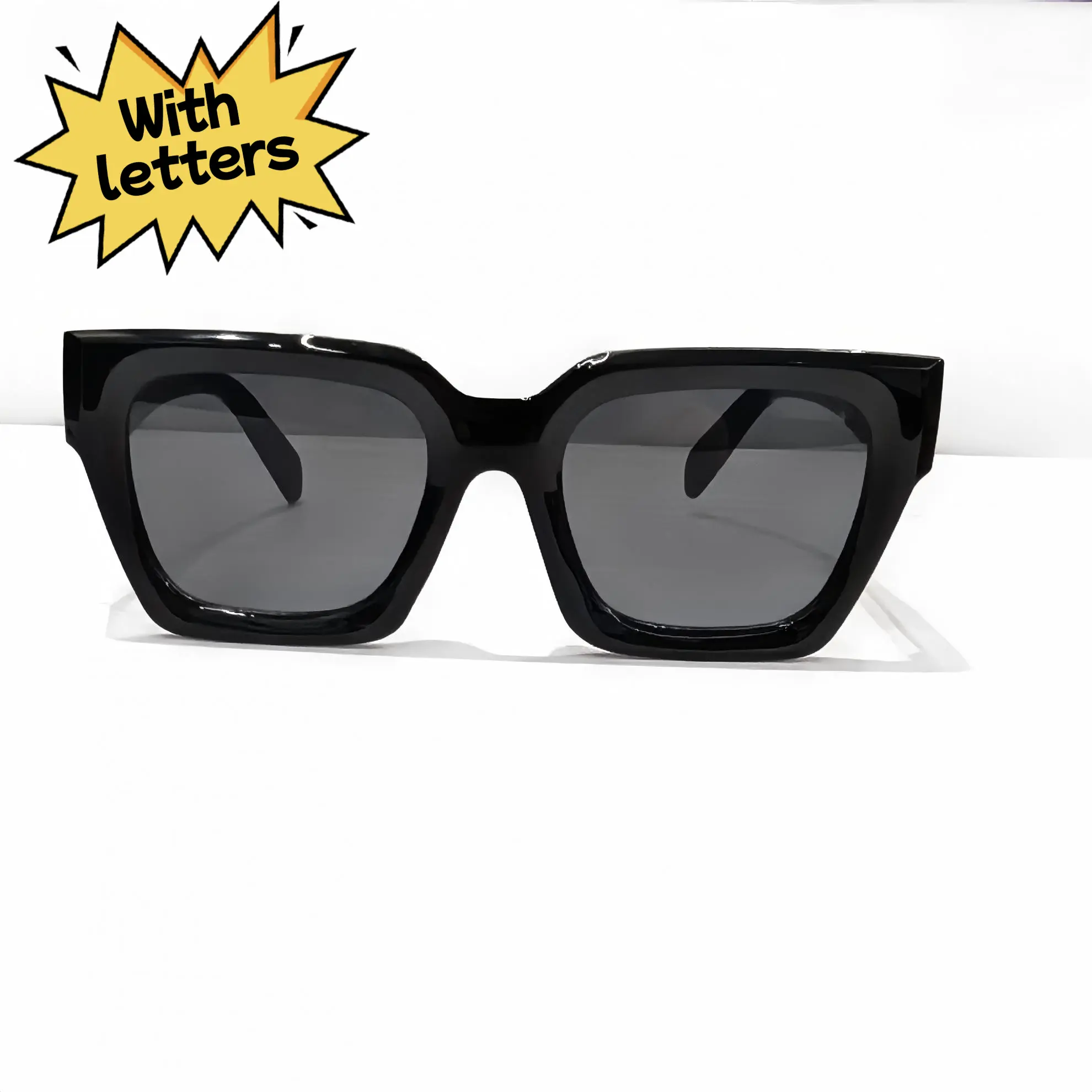 Classic and fashionable retro sunglasses, rectangular oversized metal decorated men's and women's sunglasses, square frame sunshade UV400 protection