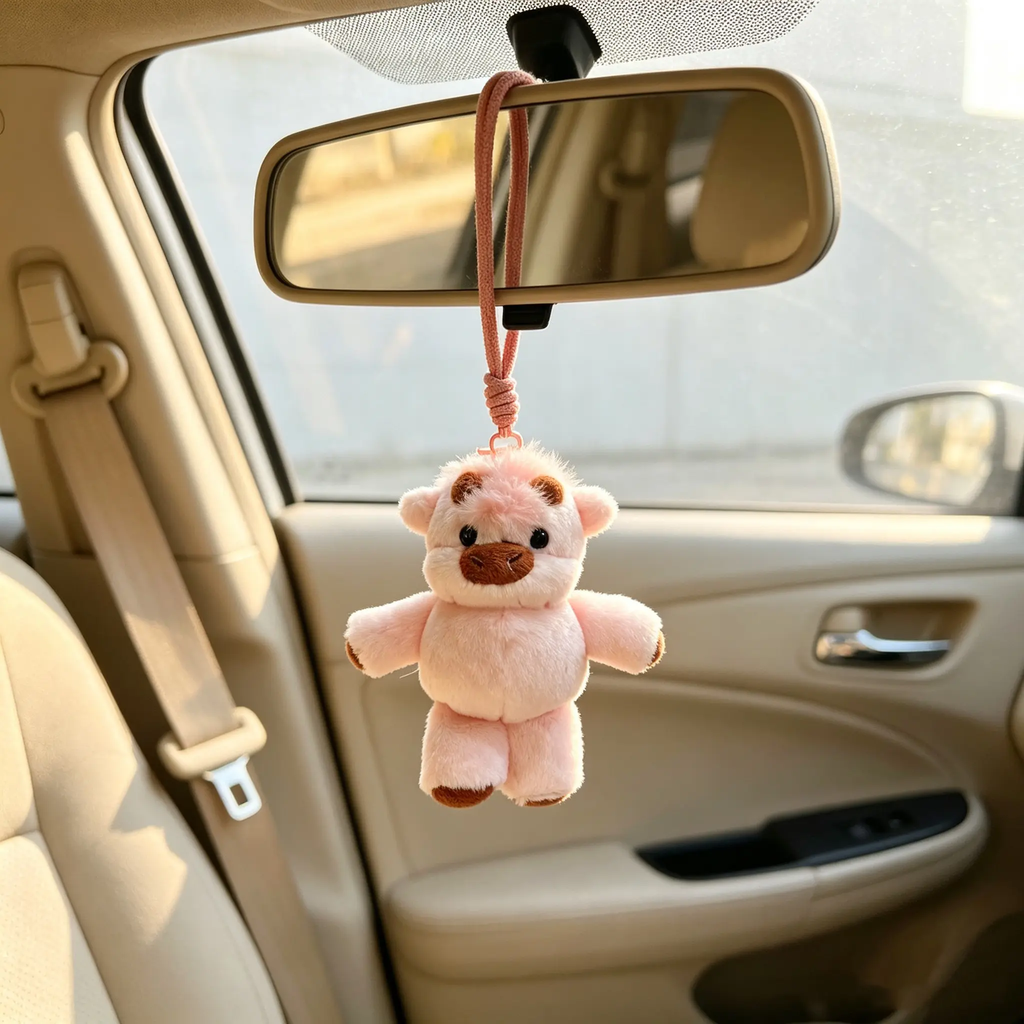 1pc Running Highland Cow Plush Keychain, 15cm Cute Cow Toy, Perfect Book Bag Decoration, Ideal Gift for Friends, Small Hanging Ornament